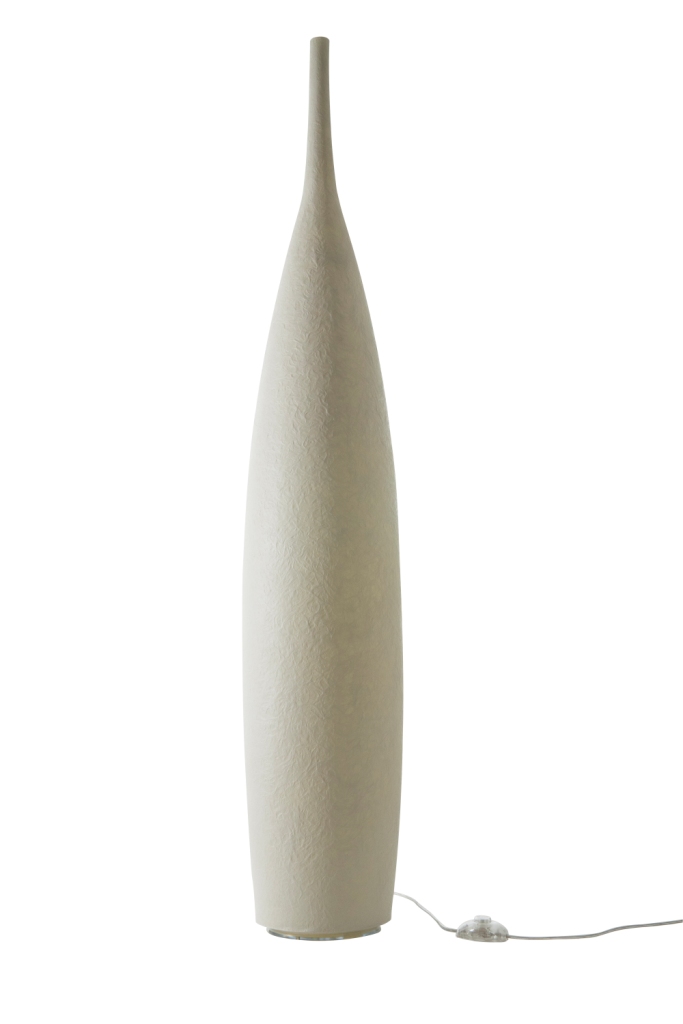 Floor Lamp Tank 1 In-Es Artdesign Collection Luna Color White Size 142 Cm Diam. 23 Cm